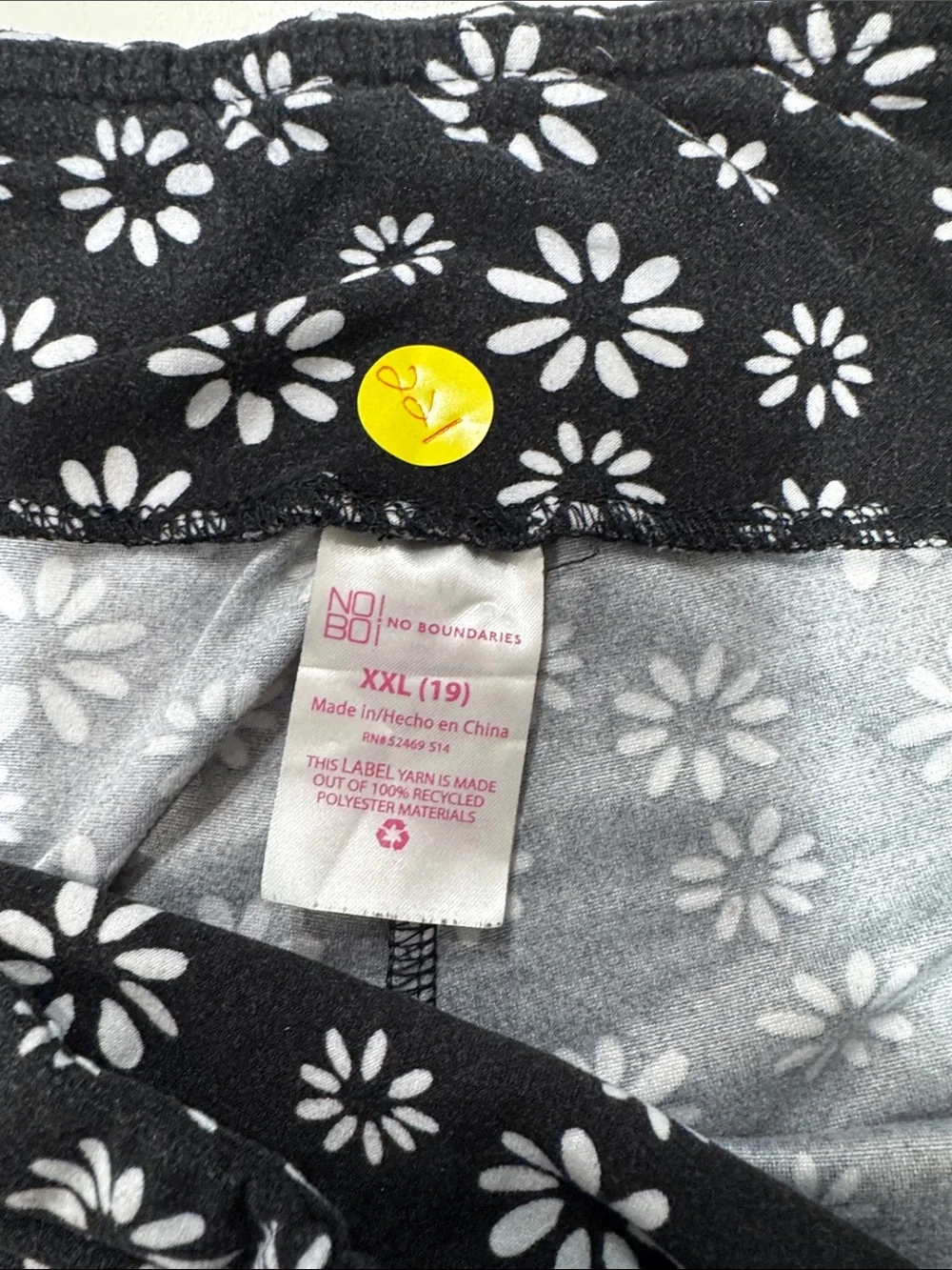 No Boundaries Black Floral Flared Leggings